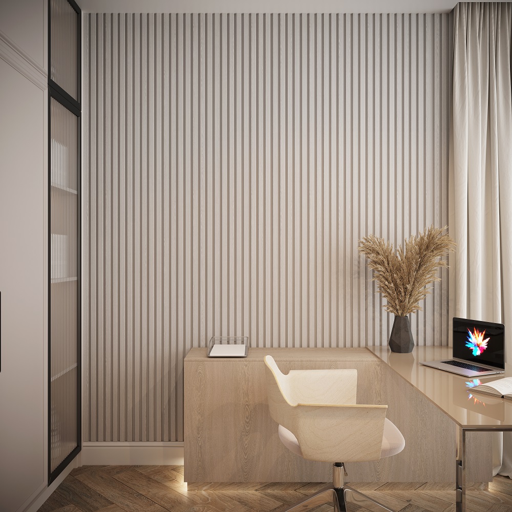 Панель МДФ 3D Лайн Модерн 165*2750мм. L03 Ель серебристая