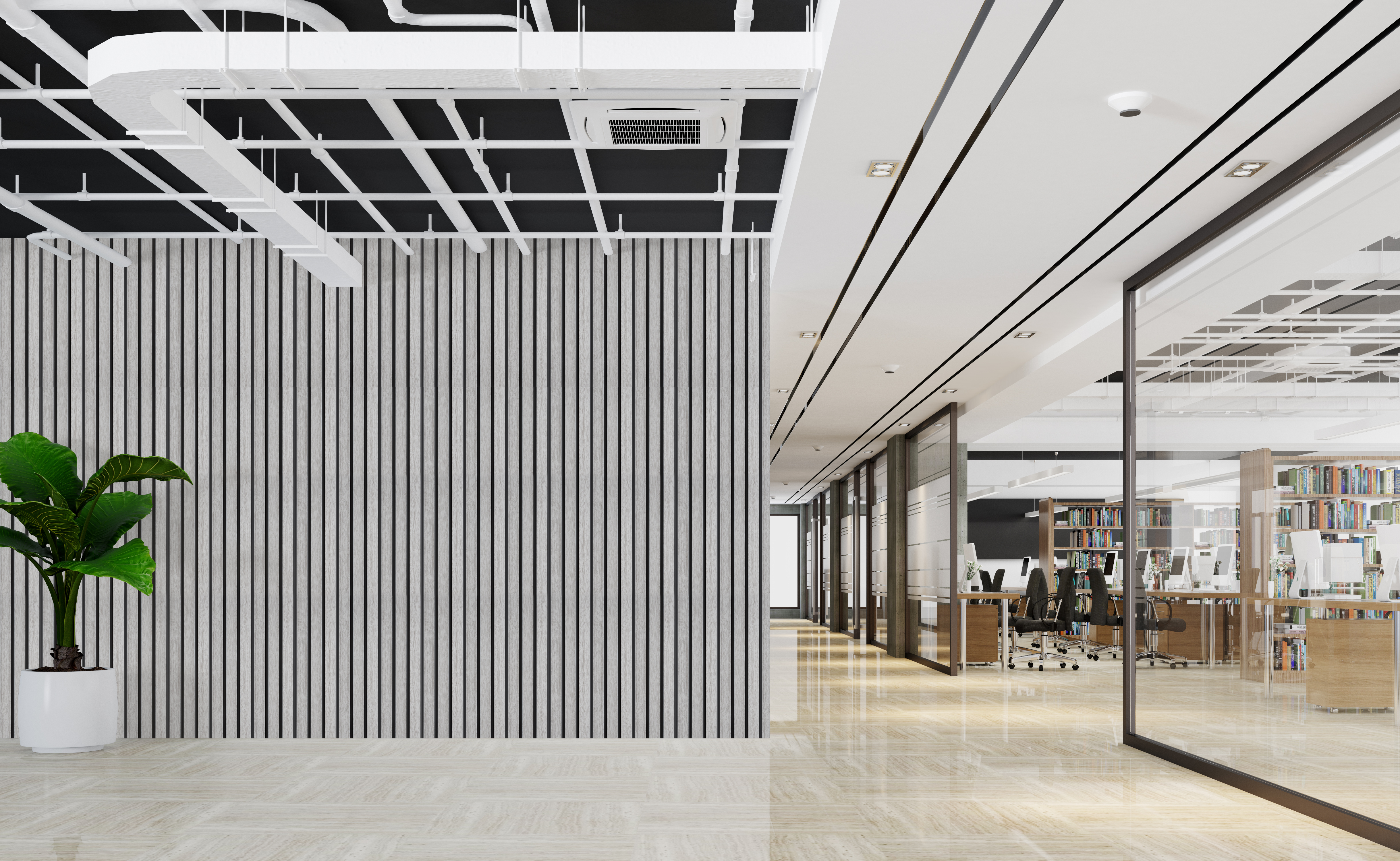 Панель вспененный полистирол ГРЕЙС 3D RAIL 120*2700 мм. Ясень серый