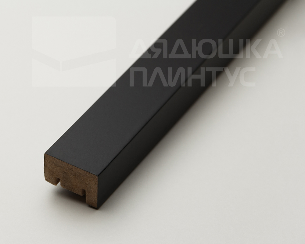 Рейка завершающая с монтажной планкой для панелей МДФ 2,75м L04 Черная
