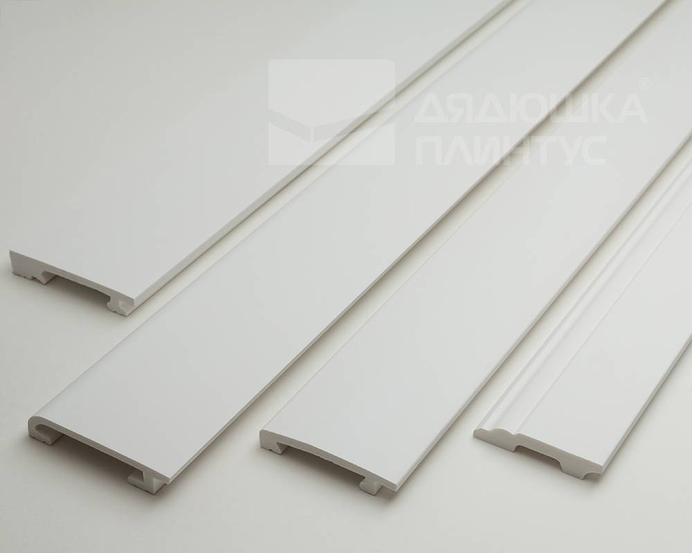 Плинтус СОЛИД 1 UHD 17/80CL 2,0 м Белый c LED рассеивателем