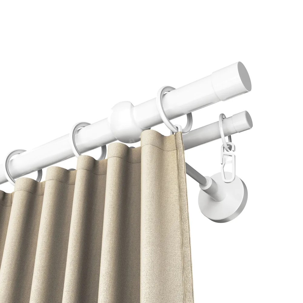 Карниз двухрядный кованый УЮТ d25мм 1,6м Белый