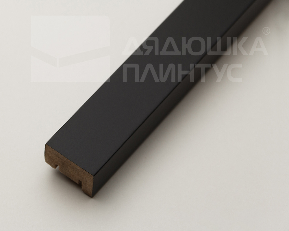 Рейка завершающая с монтажной планкой для панелей МДФ 2,75м L04 Черная