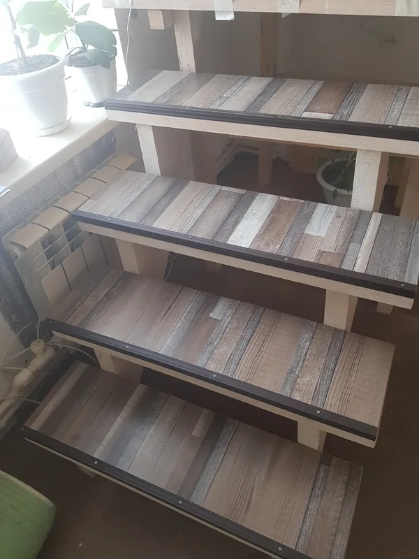 Порог угловой ПУ 04.2700.055 Бетон классик