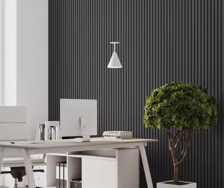 Рейка завершающая с монтажной планкой для панелей МДФ 2,75м L04 Черная