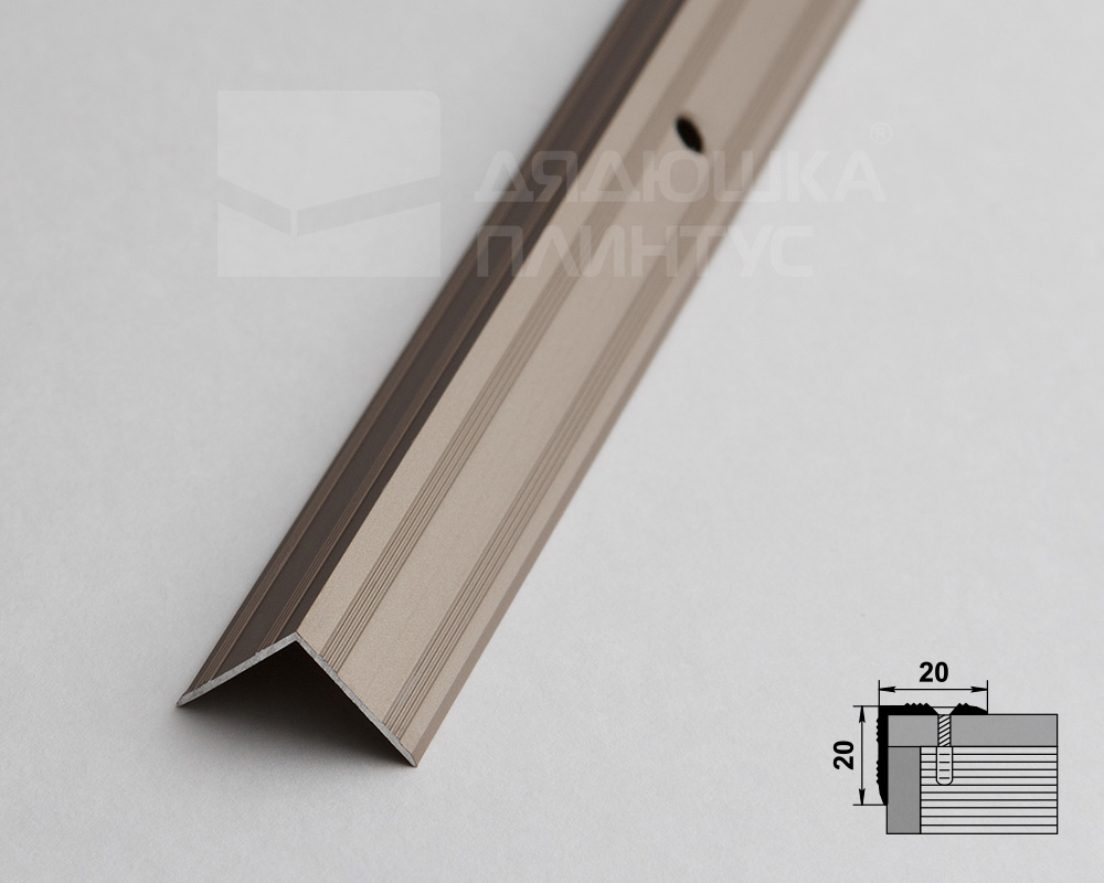 Порог угловой ПУ 05.900.042л Шампань