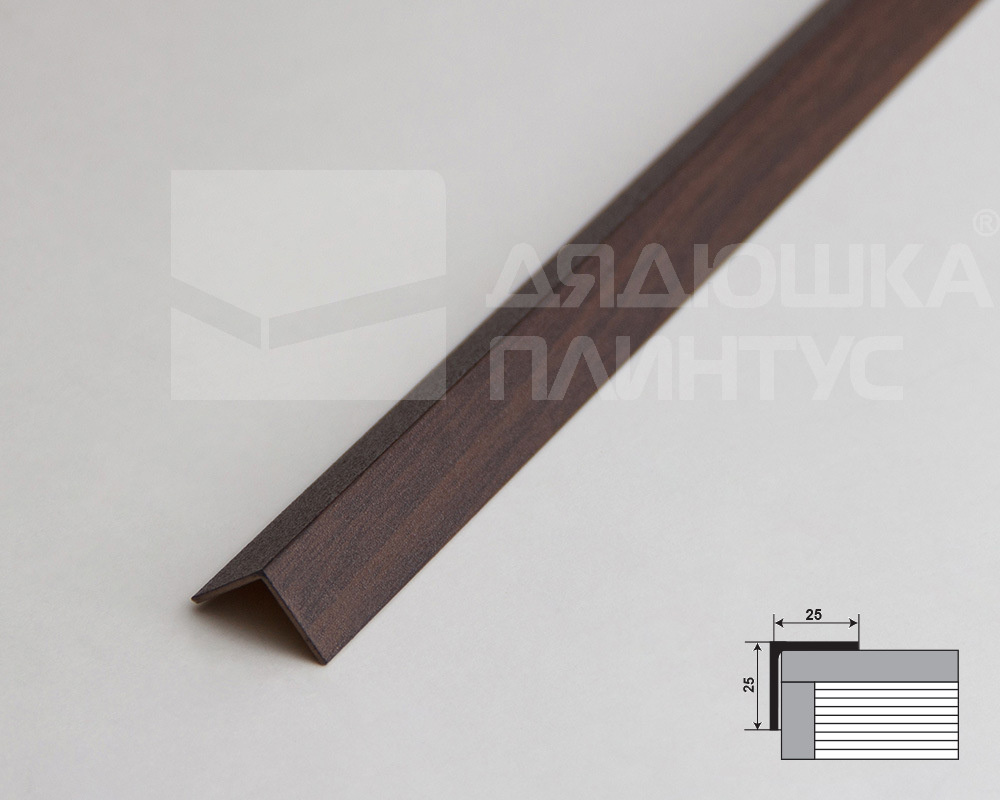 Угол декоративный 25х25 Уп 09-27.2700.561 Дуб мокко