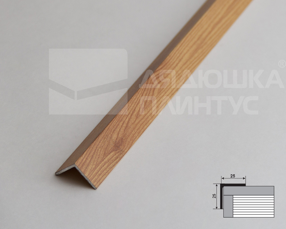 Угол декоративный 25х25 Уп 09-27.2700.581 Сосна