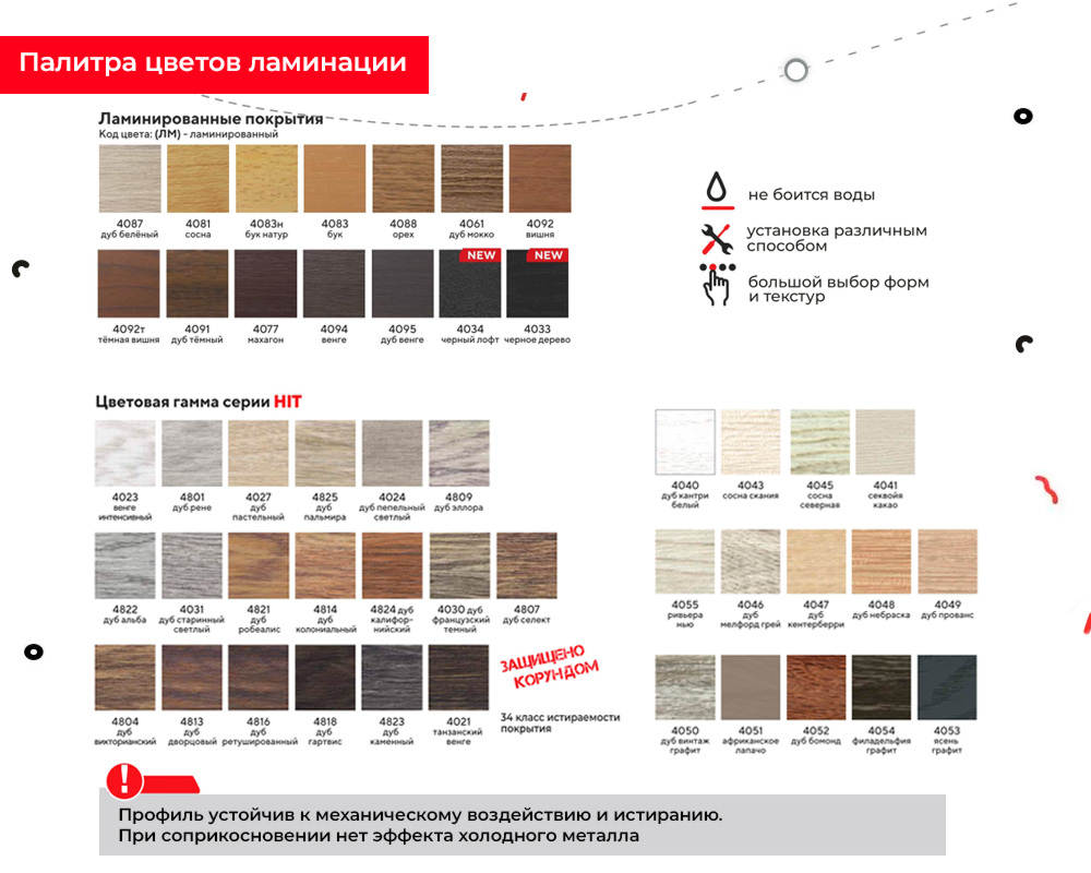 Порог одноуровневый ЛС 10.900.202л Золото