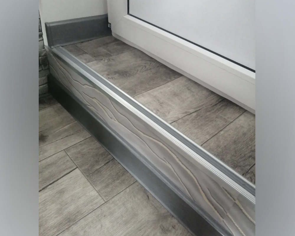 Порог одноуровневый ПС 08-1.1800.04л Бронза