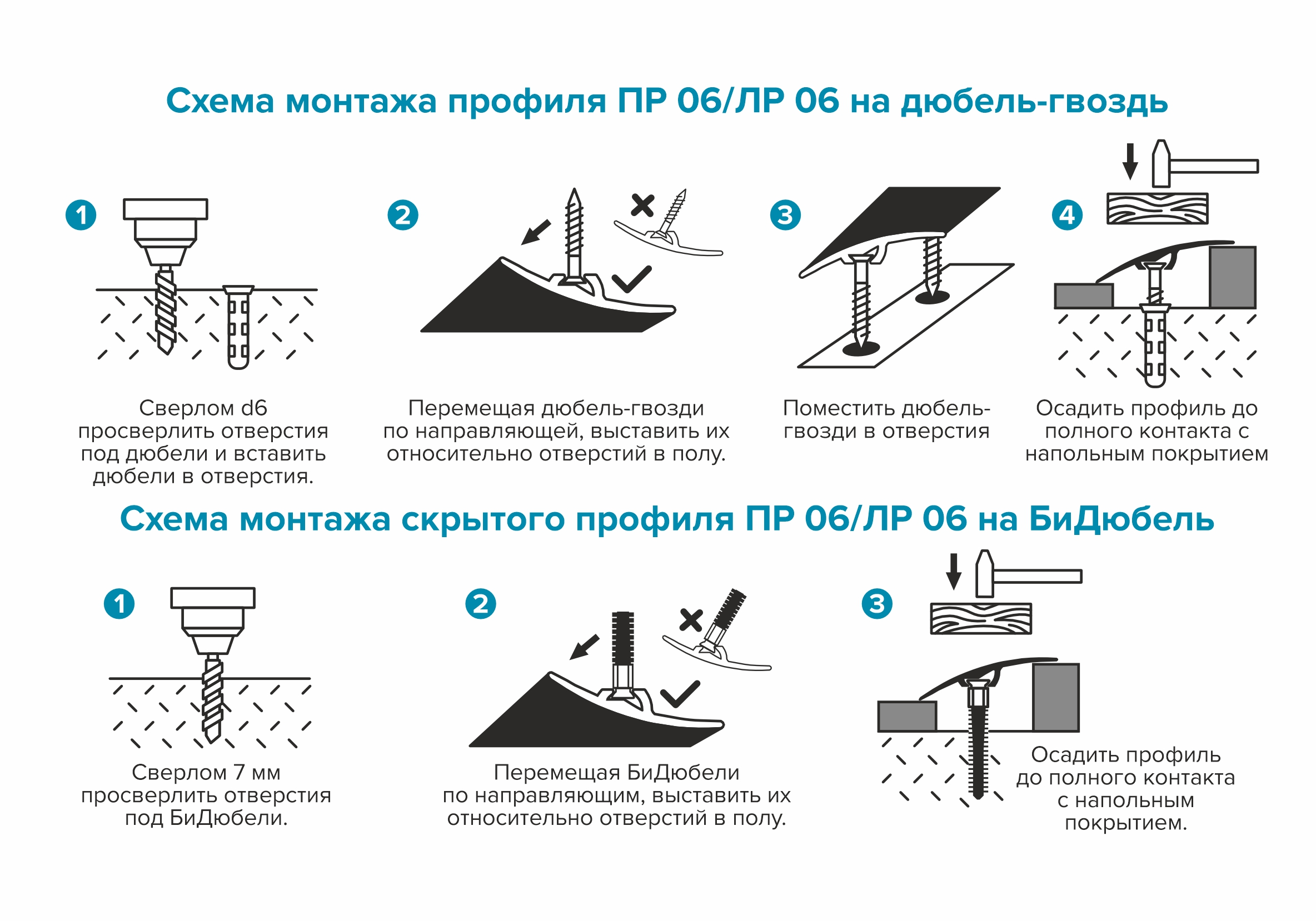 Порог разноуровневый ПР 06.1800.04 Бронза