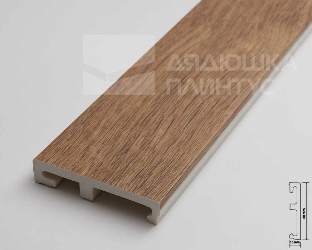 Плинтус напольный Salag Alpha 80 Фокси 2,4м