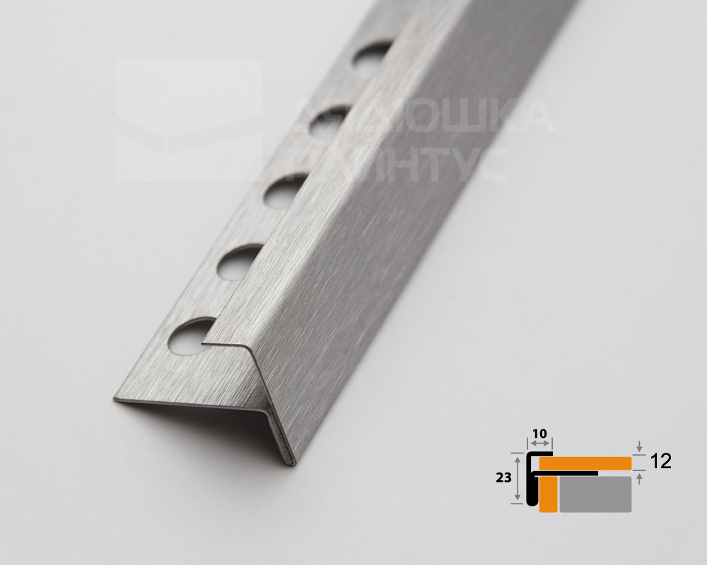 Профиль угловой ПУ 13-12НС.2700.001 Матовый