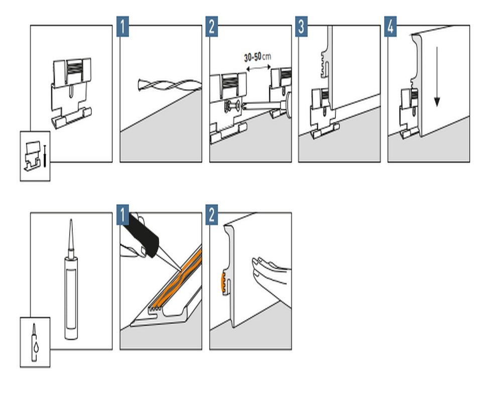Плинтус Arbiton VIGO60 147 Дуб Джорджтаун 2,2 м