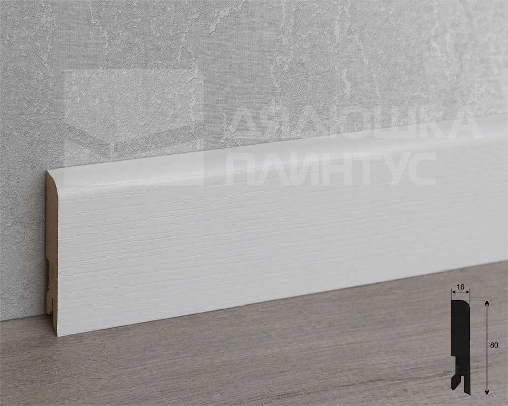 Плинтус МДФ Лука Пл 80МДФ.2700.Point line 24040 Дуб кантри белый
