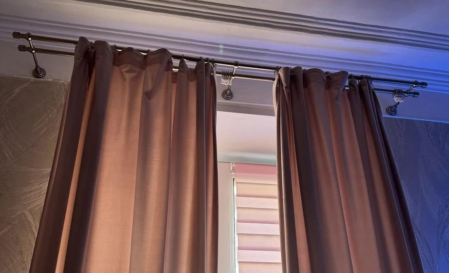 Карниз двухрядный кованый УЮТ d16мм 1,6м Бронза