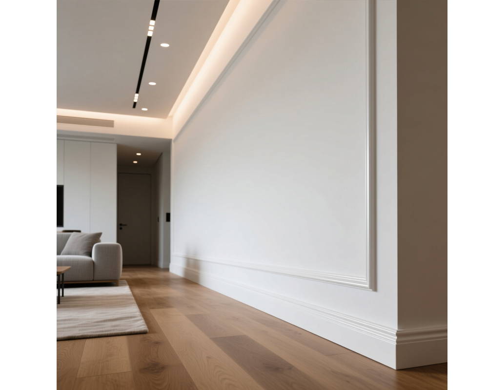 Плинтус ПОЛИСТИРОЛ HI WOOD B150 149мм х 26мм х 2,0м. Окраска включена в стоимость