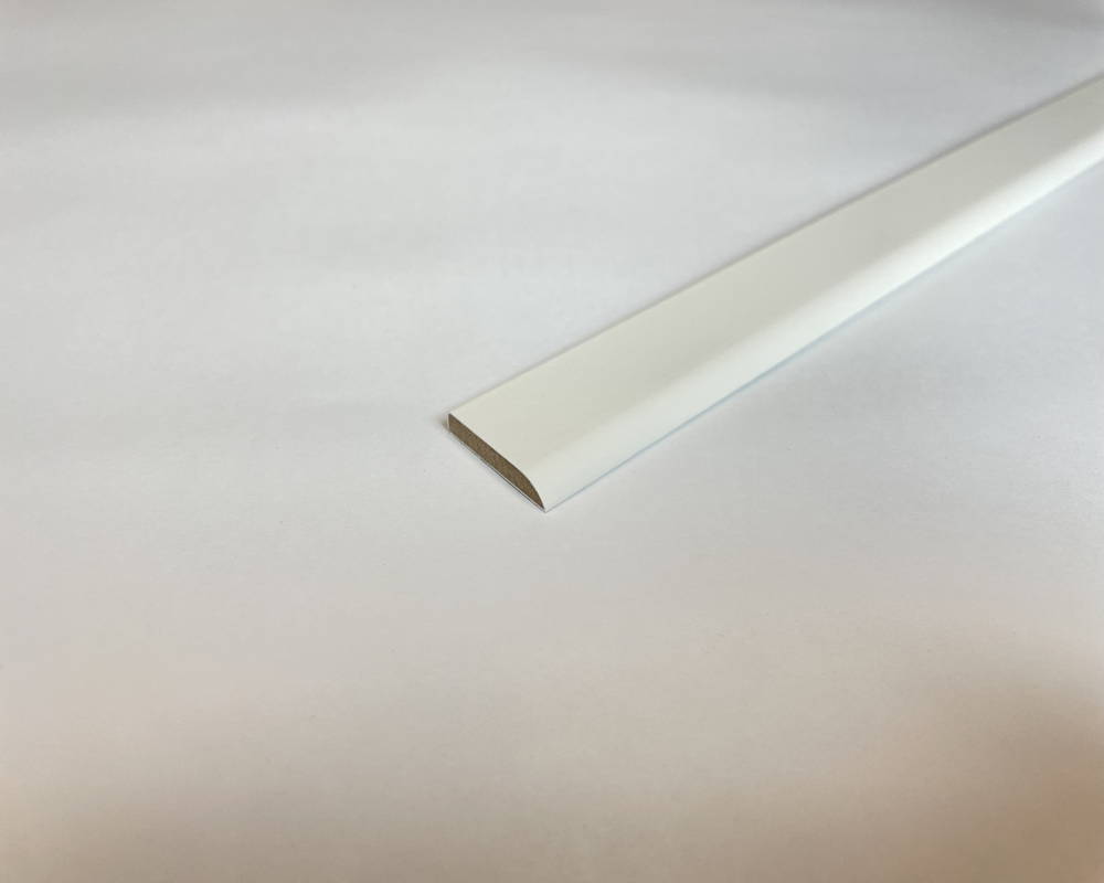 Плинтус ХДФ Dollken FL 25мм х 5мм х 2,5м 1013 (5012) Белый