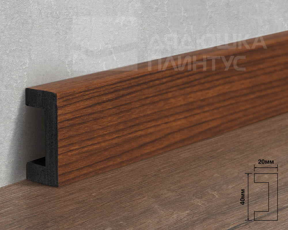 Молдинг из полистирола высокой плотности  HI-WOOD LB40 BR396 40х20ммх 2,7м