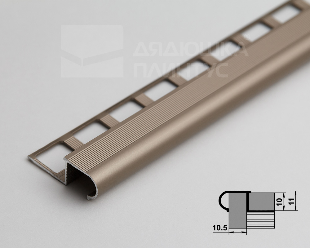 Профиль окантовочный ПУ 08.2700.042л Шампань