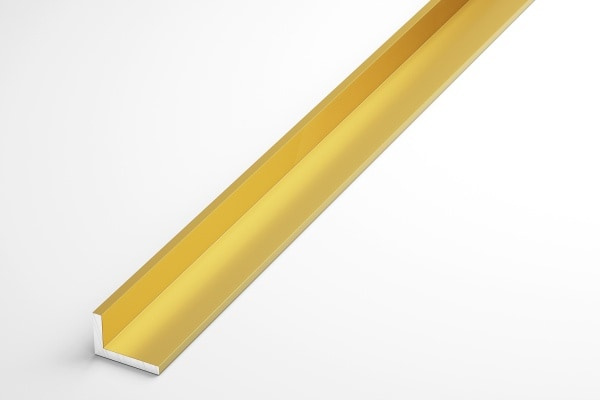 Уголок разнополочный 25х15 мм Уп 08.2000.502л Золото. Цена за 5 штук.