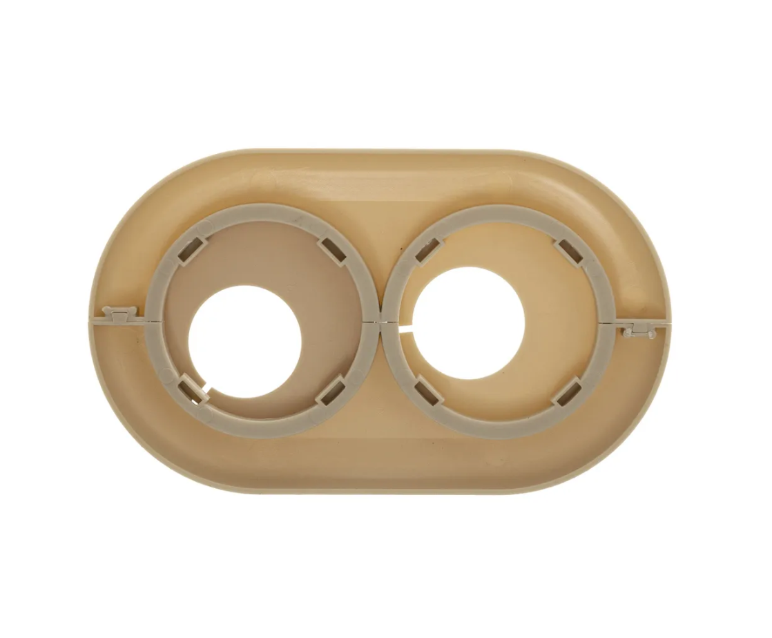 Двойной обвод для труб ПВХ d25 Бежевый