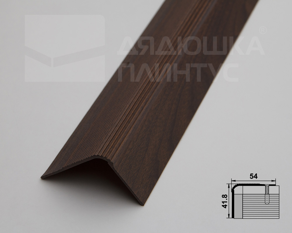 Порог угловой ПУ 02.900.061 Дуб мокко