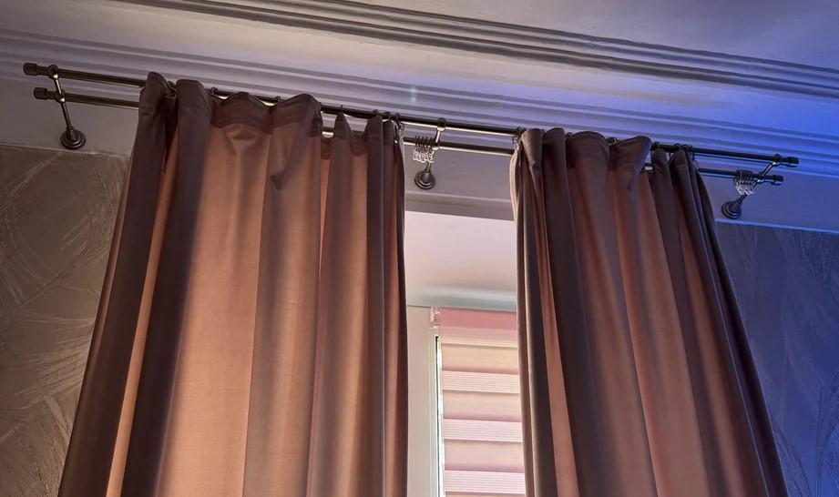 Карниз двухрядный кованый УЮТ d16мм 1,8м Бронза