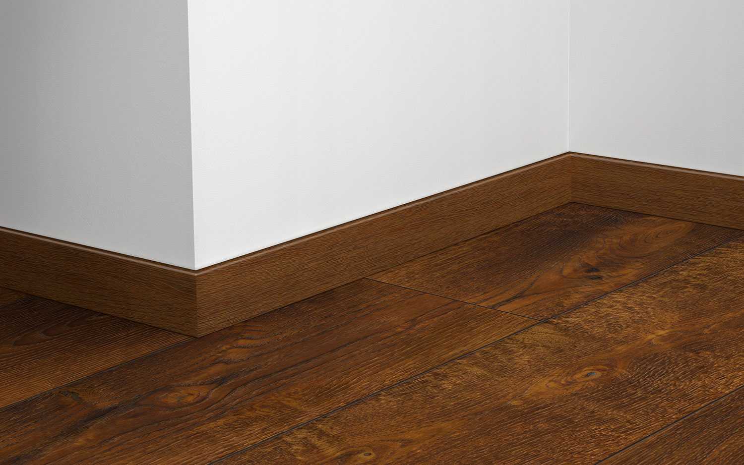 Плинтус МДФ Волшебная палочка Гарден 60 мм.206 Дуб коричневый