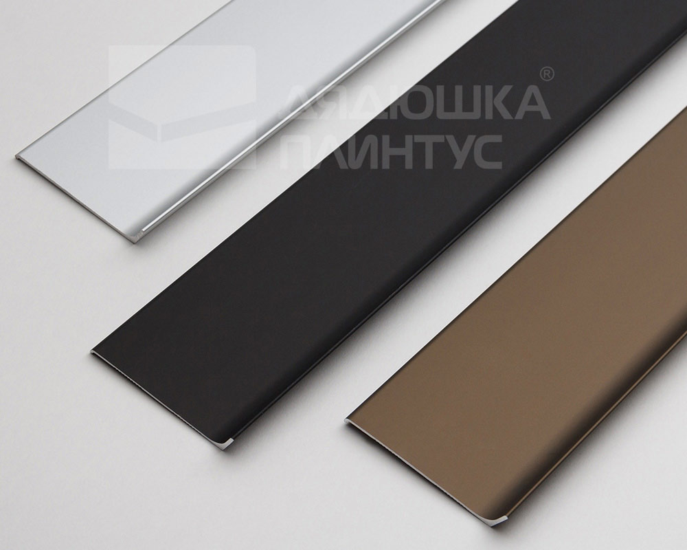 Плинтус алюминиевый Волшебная Палочка 40мм 3,0м Шампань матовая