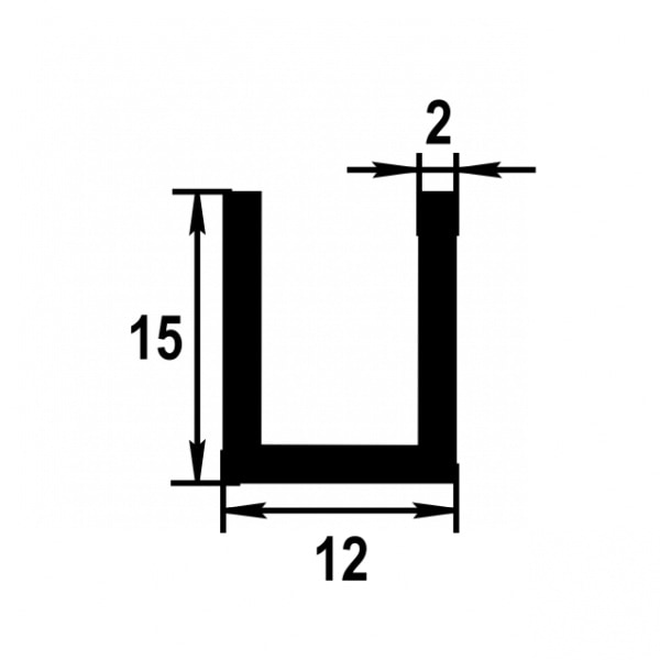 Швеллер 15*12*15 мм Шв 07.2000.502л Золото. Цена за 5 штук.