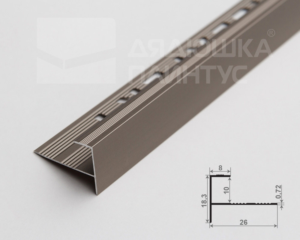 Профиль окантовочный Волшебная палочка Expert MSPKE 13.2700.42L 10мм 2,7м Шампань матовая