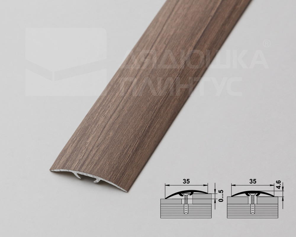 Порог одноуровневый ПС 04-3.900.R159 Дуб английский