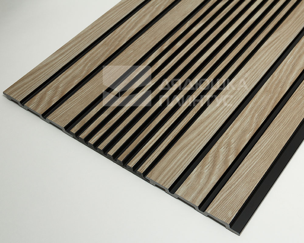 Панель вспененный полистирол ГРЕЙС 3D RAIL 120*2700 мм. Ясень серый