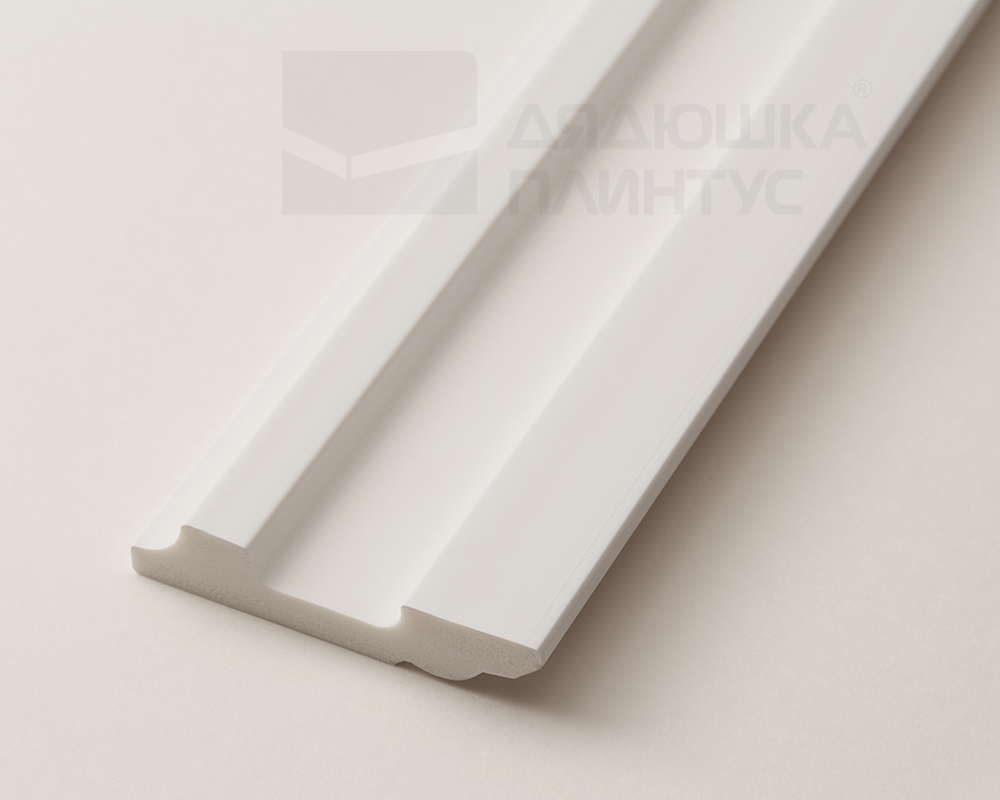 Плинтус СОЛИД 1 UHD 02/60 60*13*2000 Белый под покраску