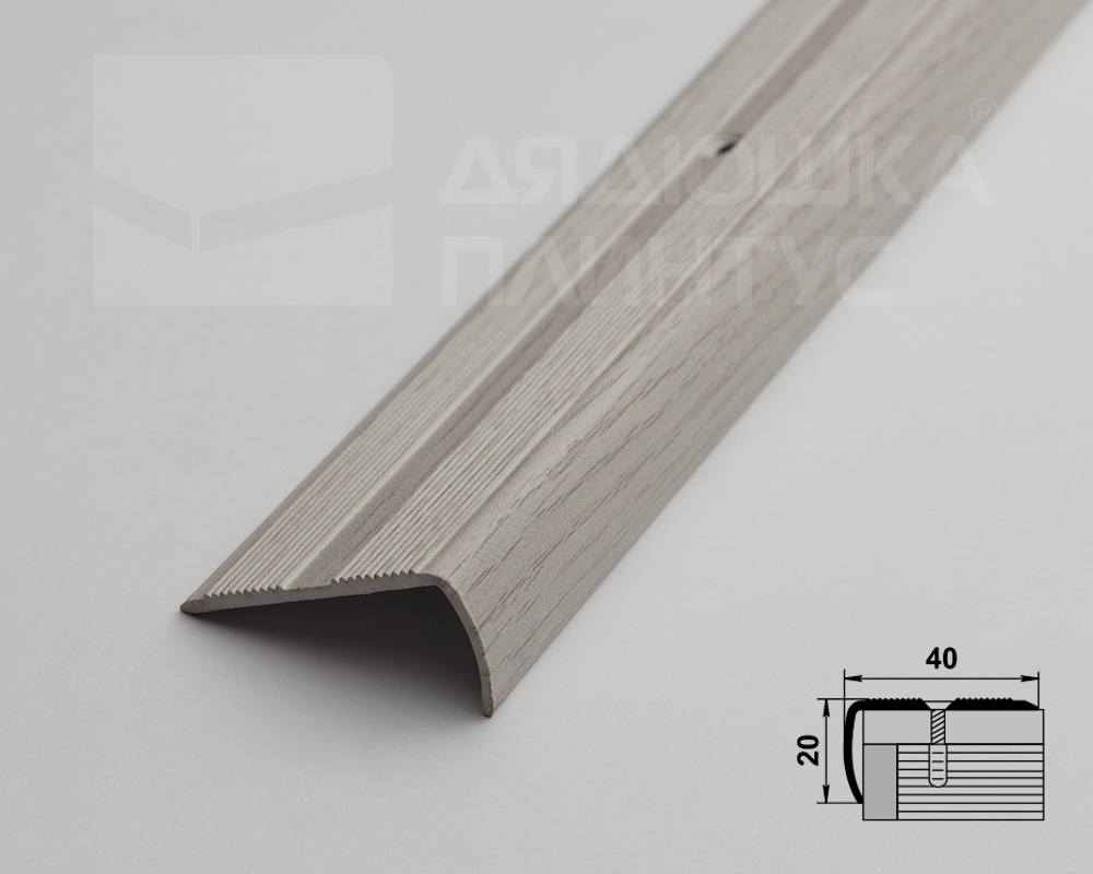 Порог угловой ПУ 06.900.105 Дуб арктик