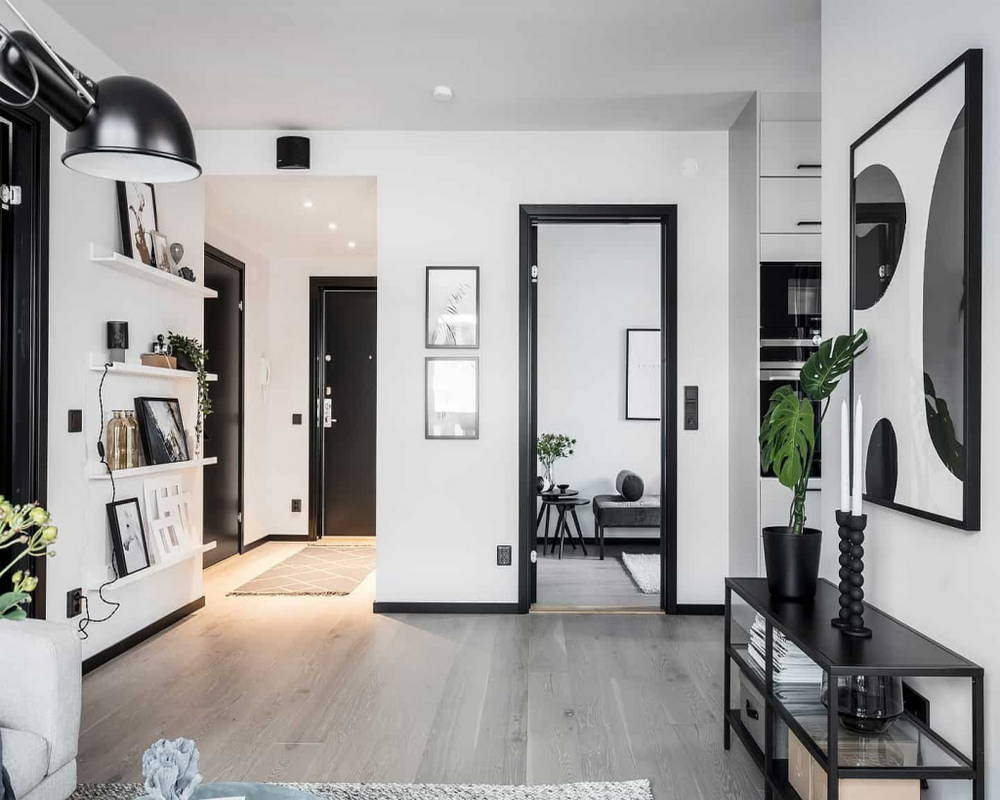 Плинтус напольный Salag Alpha 100 Черный 2,4м