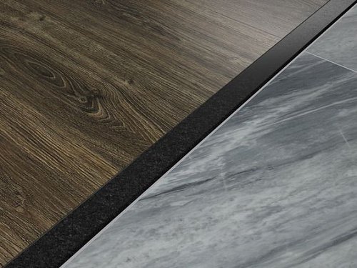 PV101-42 Профиль T-образный плоский Муар Черный 10мм х 2.7м