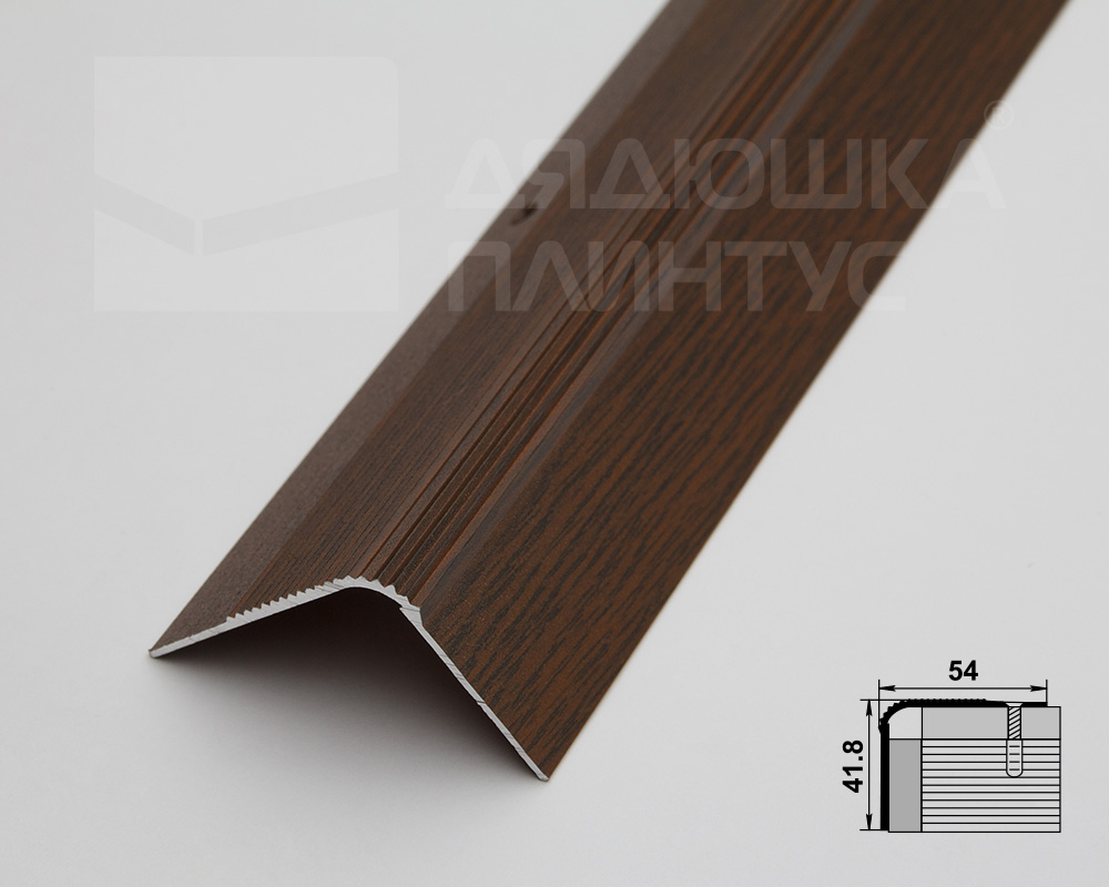 Порог угловой ПУ 02.2700.291 Дуб темный