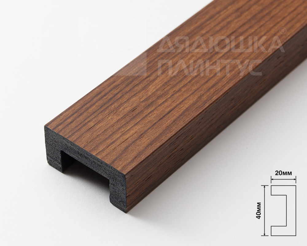 Молдинг из полистирола высокой плотности  HI-WOOD LB40 BR396 40х20ммх 2,7м