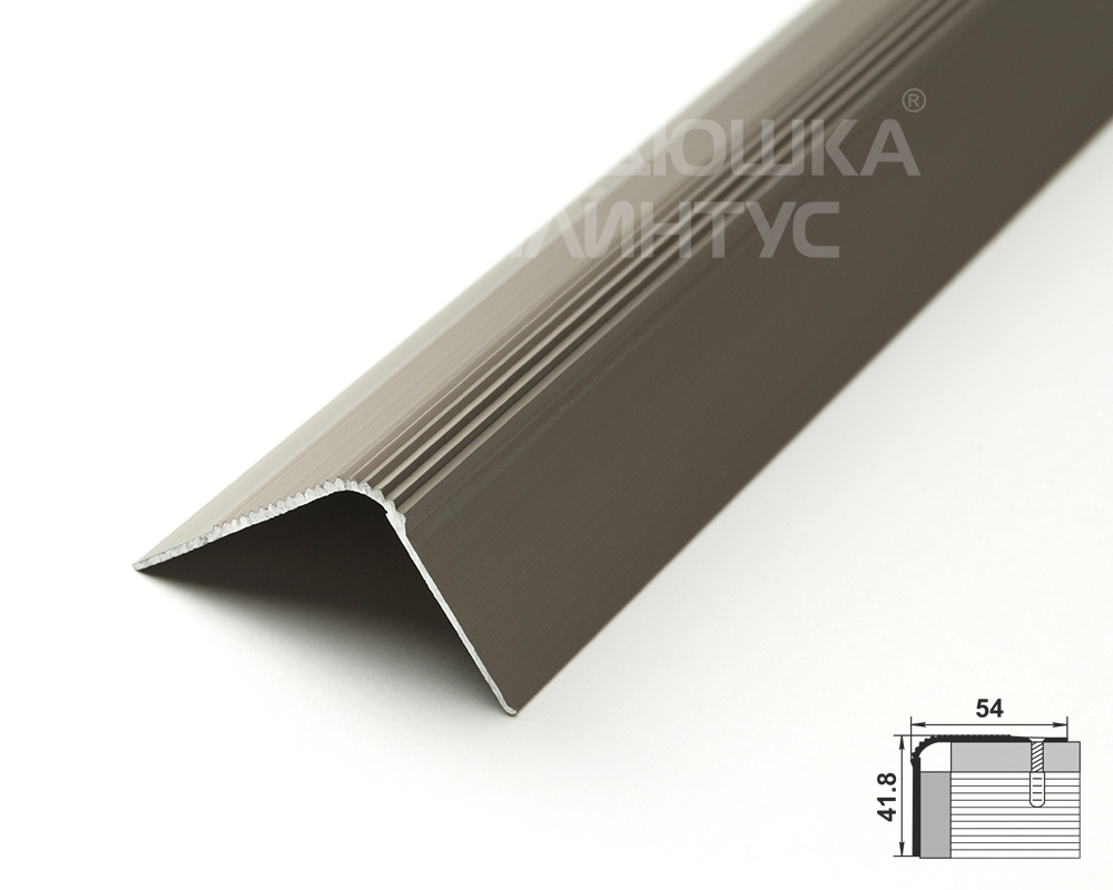 Порог угловой ПУ 02.900.042л Шампань