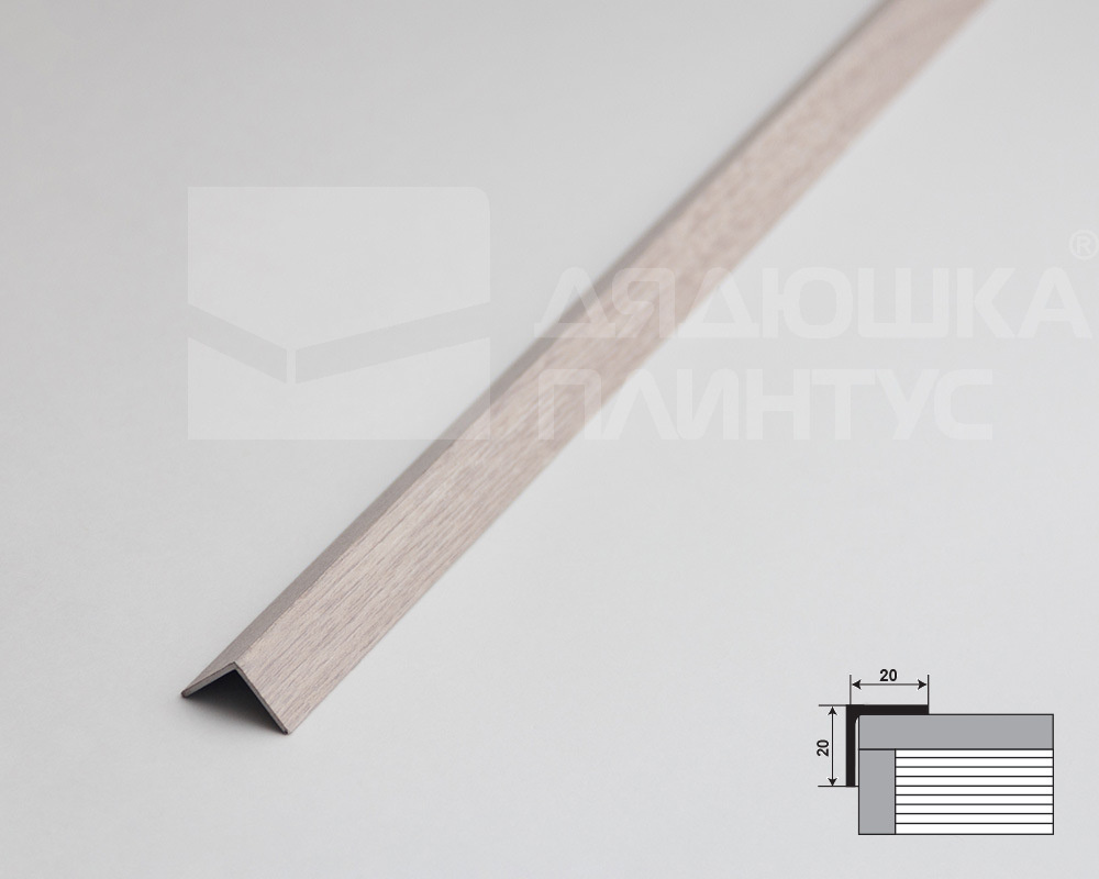 Угол декоративный 20х20 Уп 06-27.2700.5106 Ясень белый