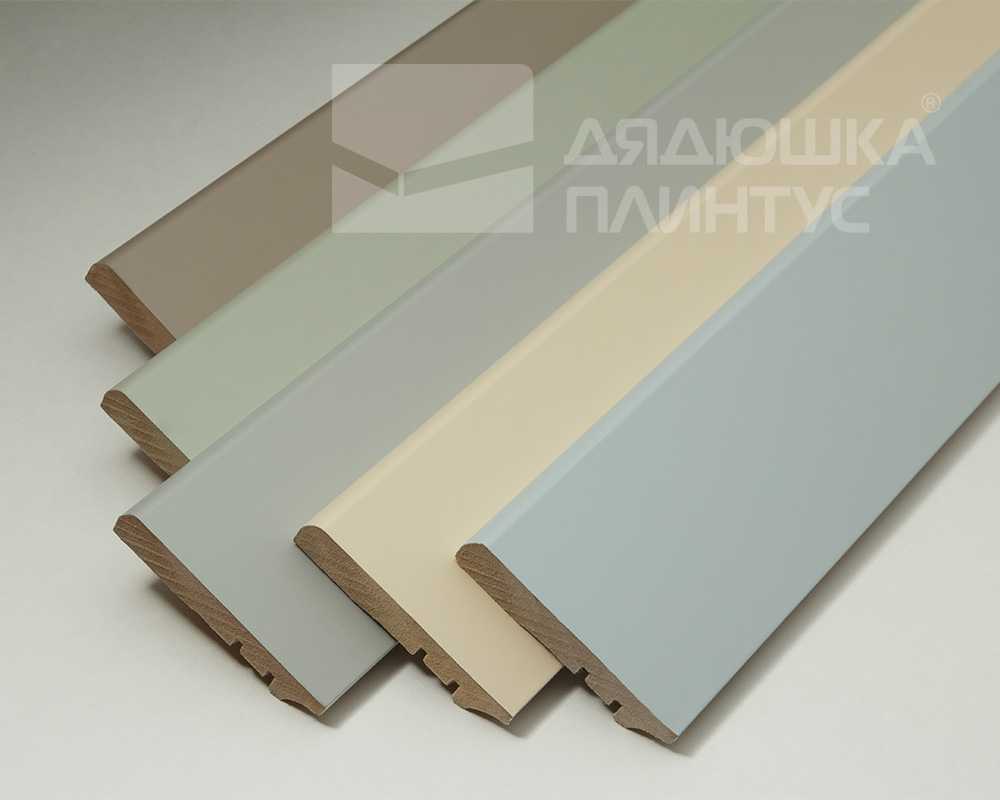 Плинтус МДФ Волшебная палочка 81402 81мм 2,4м.  Окрашенная. RAL 9003