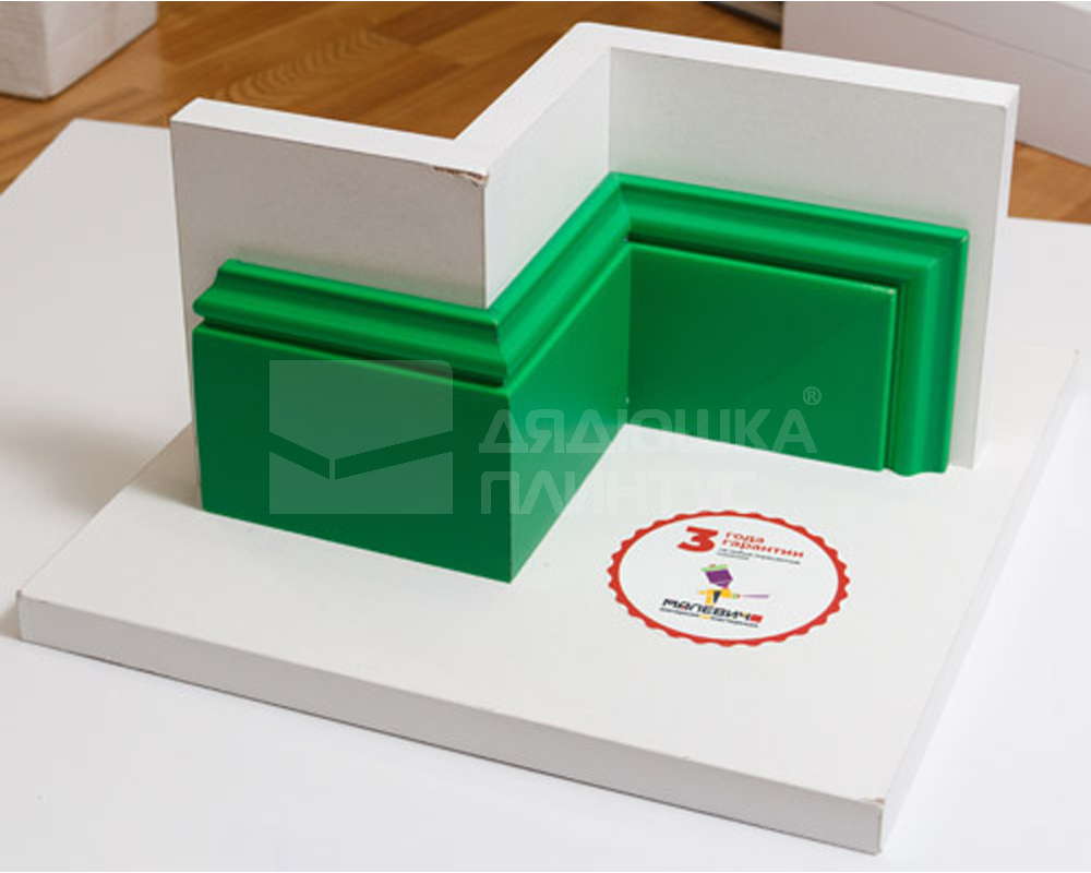 Плинтус из полистирола высокой плотности NMC Wallstyl FD10 Белый