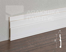 Плинтус из полистирола высокой плотности HI WOOD B120V1 120мм х 16мм х 2,0м.